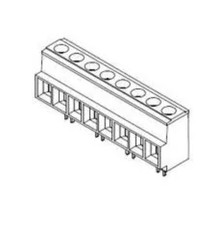 399100105  Fixed Terminal Blocks 10.16 HI-PWR 5 POS, 39910-0105