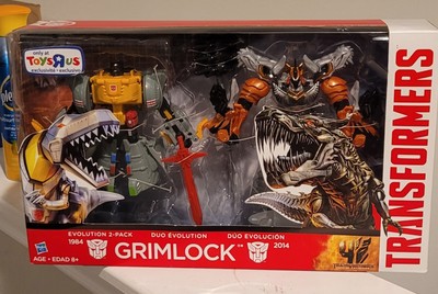 Transformers Age Of Extinction GRIMLOCK Evolution 2 Pack Toys R Us Exclusive(×)