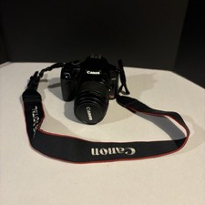 Canon EOS Rebel XSi DSLR Black Digital Camera 18-55mm Lens Tested No Charger/SD