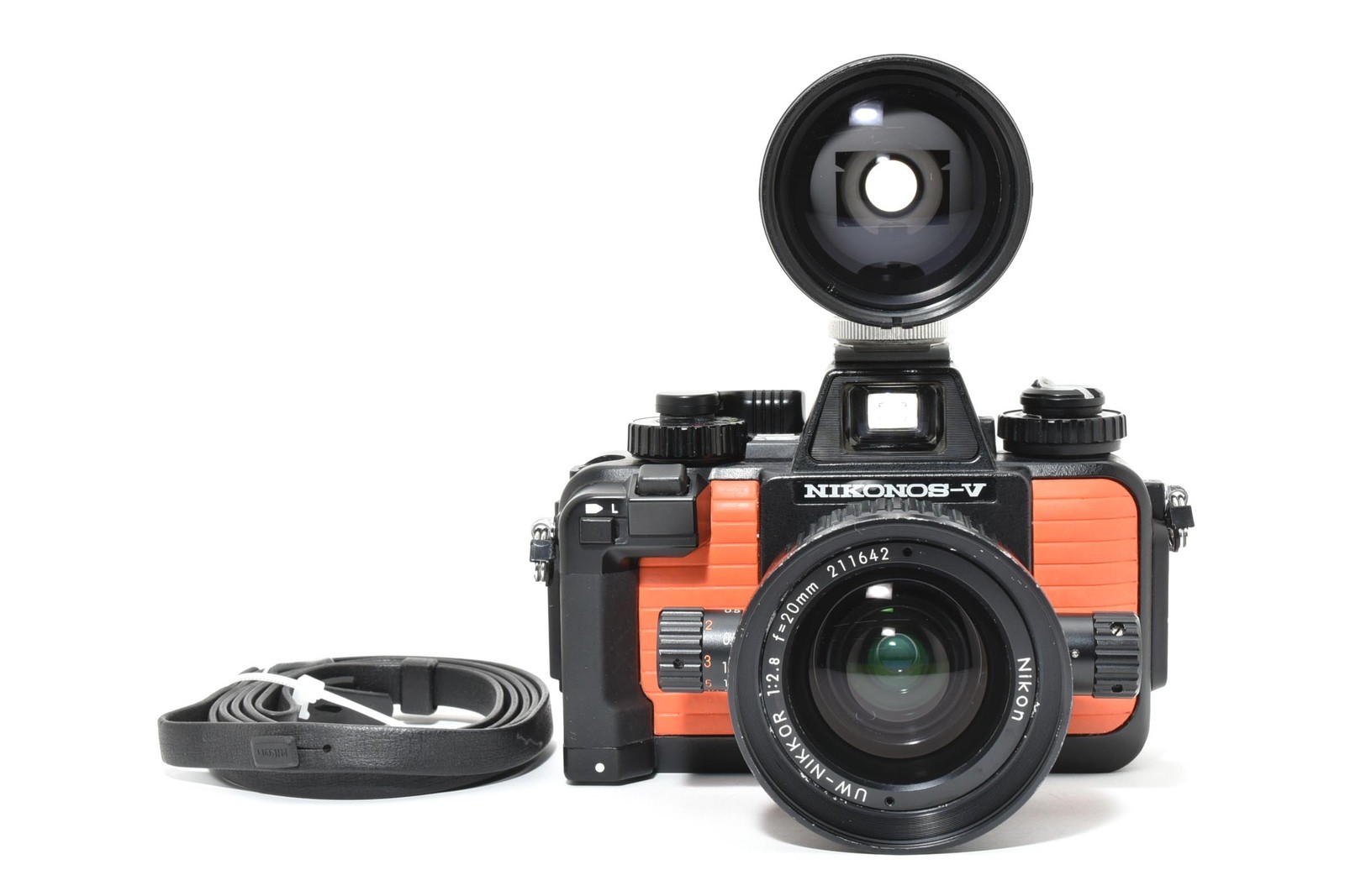 [MINT+] Nikon Nikonos V Orange Underwater Film Camera 20mm F/2.8 Lens From JAPAN