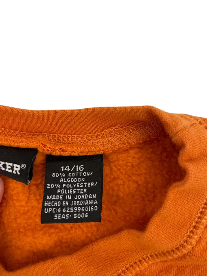 Joe Boxer Unisex Adolescente Sudadera 14/16 Leones Atletismo Naranja Cuello Redondo Pullover Foto 4 de 4