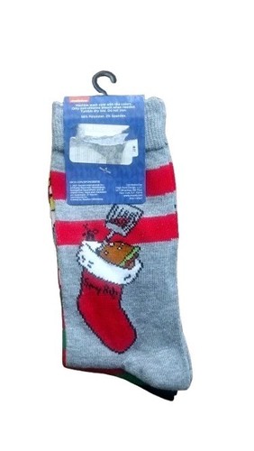 HYP Spongebob Schwammkopf Patrick 2 Paar Socken Größe 6-12 Herren Crew Nickelodeon - Bild 2 von 4