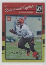 2016 Donruss Optic Rookies Red & Yellow Emmanuel Ogbah #115 7l6