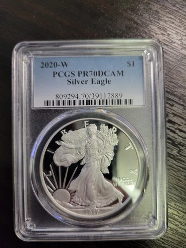 New ListingPR70 2020-W DCAM American Silver Eagle PCGS Blue Label