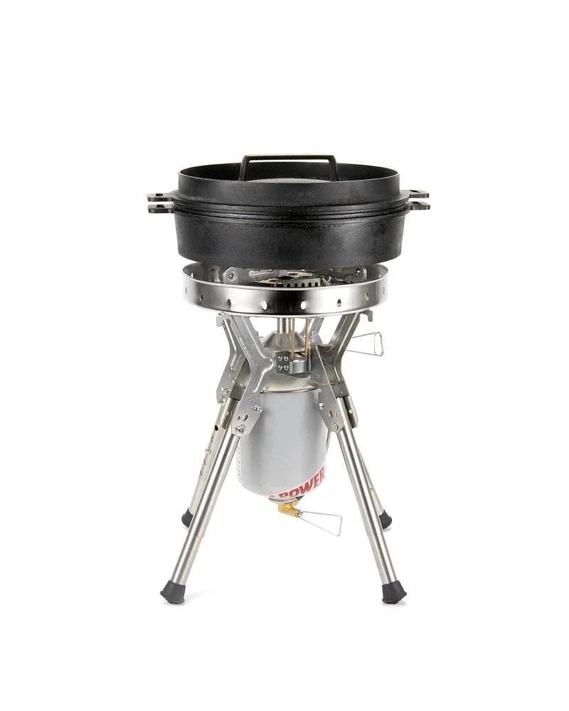 Brûleur Snow Peak Home&Camp GS-600 - Argent/kaki/noir - Camping Gaz - NEUF