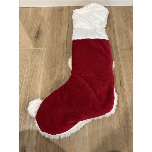 Weihnachtsstrumpf Fuzzy Bear mit Glocke & Schal 24" Vintage - Bild 6 von 7