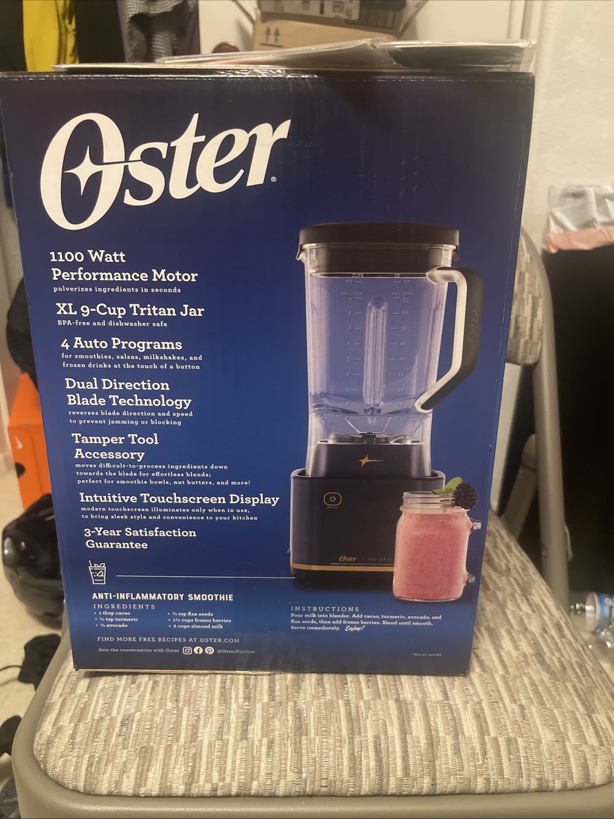 Oster 72-oz Black 1100-Watt Pulse Control Blender Pro Series