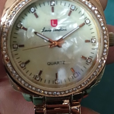 Lava London Quartz Women's Dress Watch Gold Metal Bracelet White Dial