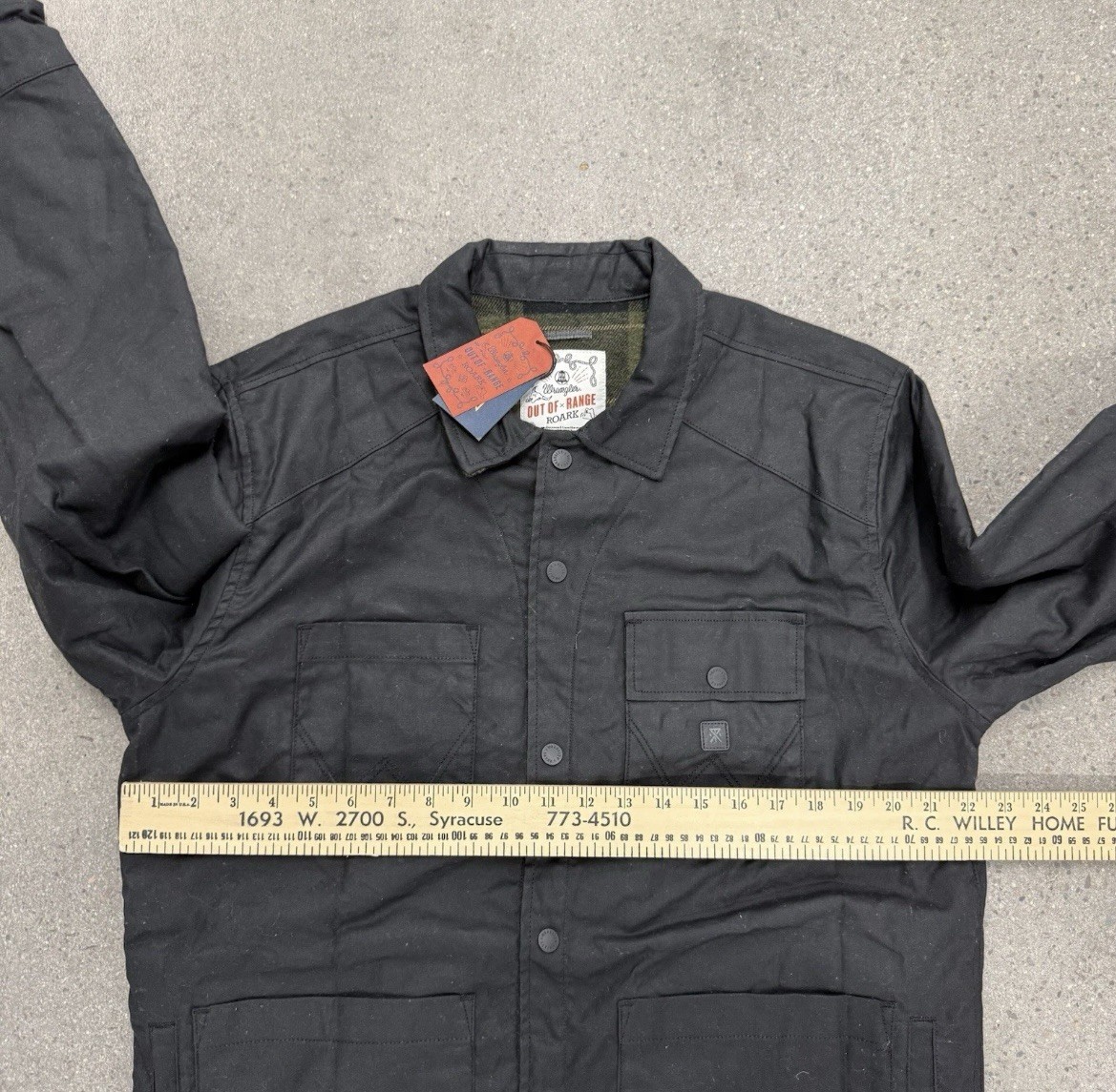 Roark X Wrangler Out of Range Maverik Chore Coat Waxed Lined Size Large NWT image 5