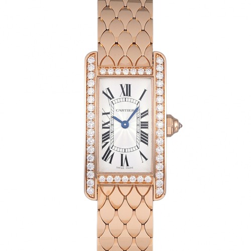 Cartier Tank WB710008 Quartz Silver K18 pink gold New Box and Paper