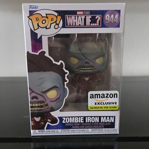 Funko Pop! Vinyl Zombie Iron Man Marvel Amazon Exclusive Glow #944 Figure