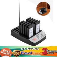 Restaurant Wireless Guest Paging System 10 Beepers Queuing Calling Pager Food