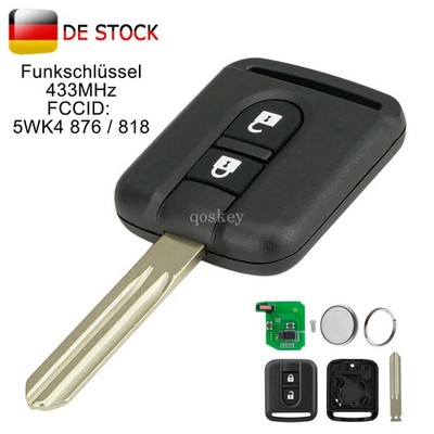433MHz Funk Schlüssel für Nissan Qashqai J10 Navara Micra Note X-Trail Almera