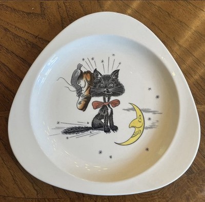 Vintage 1950s Copeland Spode 10''Barbecue Tricorn Plate, No Comment S3252 Cat