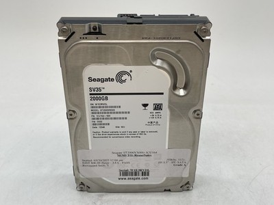 Seagate SV35 2TB ST2000VX000 SATA 3.5'' Internal Hard Drive GRADE A FREE S/H