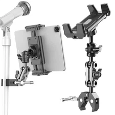 Adjustable Tablet Stand Treadmill Tablet Holder Fits 4.7-12.9" Tablets Mount 