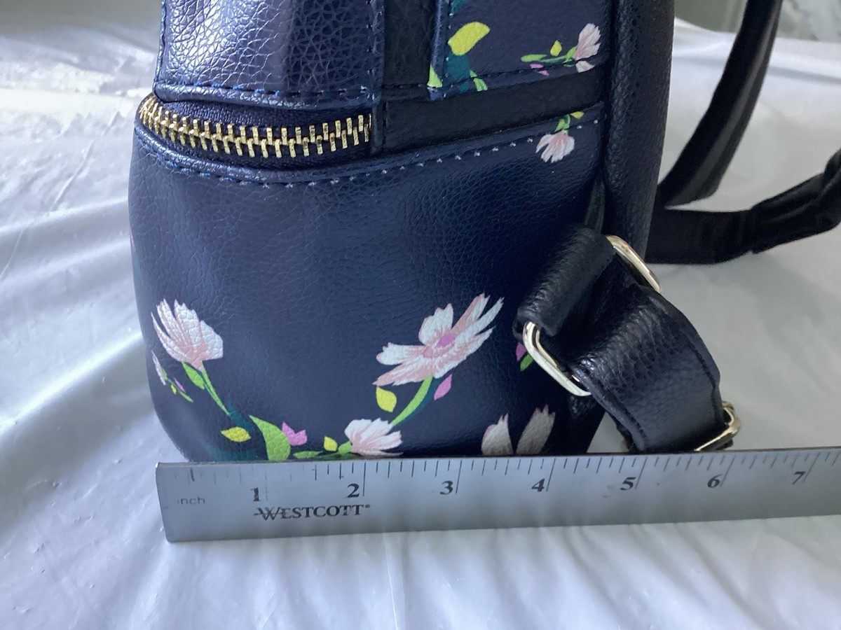 Guess Pink and Blue floral tropical mini backpack Loungefly Tropical Lemon Floral Mini Backpack | Loungefly main image 3