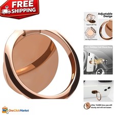 Durable Metal Phone Ring Holder with Magnetic Grip - Multi-Functional Design