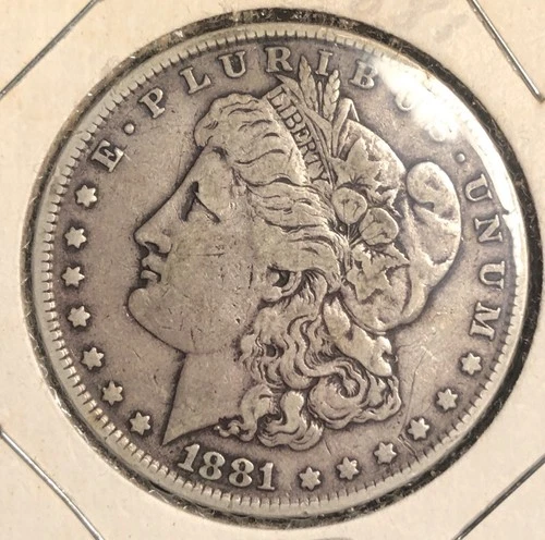 1881 MORGAN SILVER DOLLAR CIRULATED - FINE CONDITION