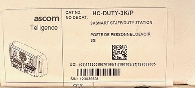ASCOM TELLIGENCE HC-DUTY-3K/P 3K SMART STAFF DUTY STATION