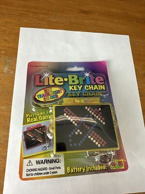 Vintage Fun 4 All Hasbro Lite Brite Keychain Sealed 2001 Yellow