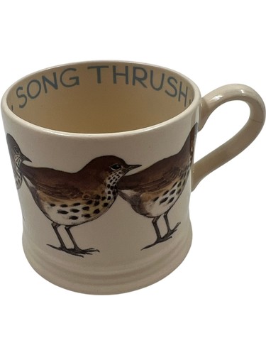 Emma Bridgewater Song Thrush Mug Ceramic Beige with Birds (A) T2247 SC18
