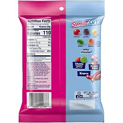 SweeTarts Chewy Sours Roll Formerly Shockers, 1.65 Ounce, 24 Count