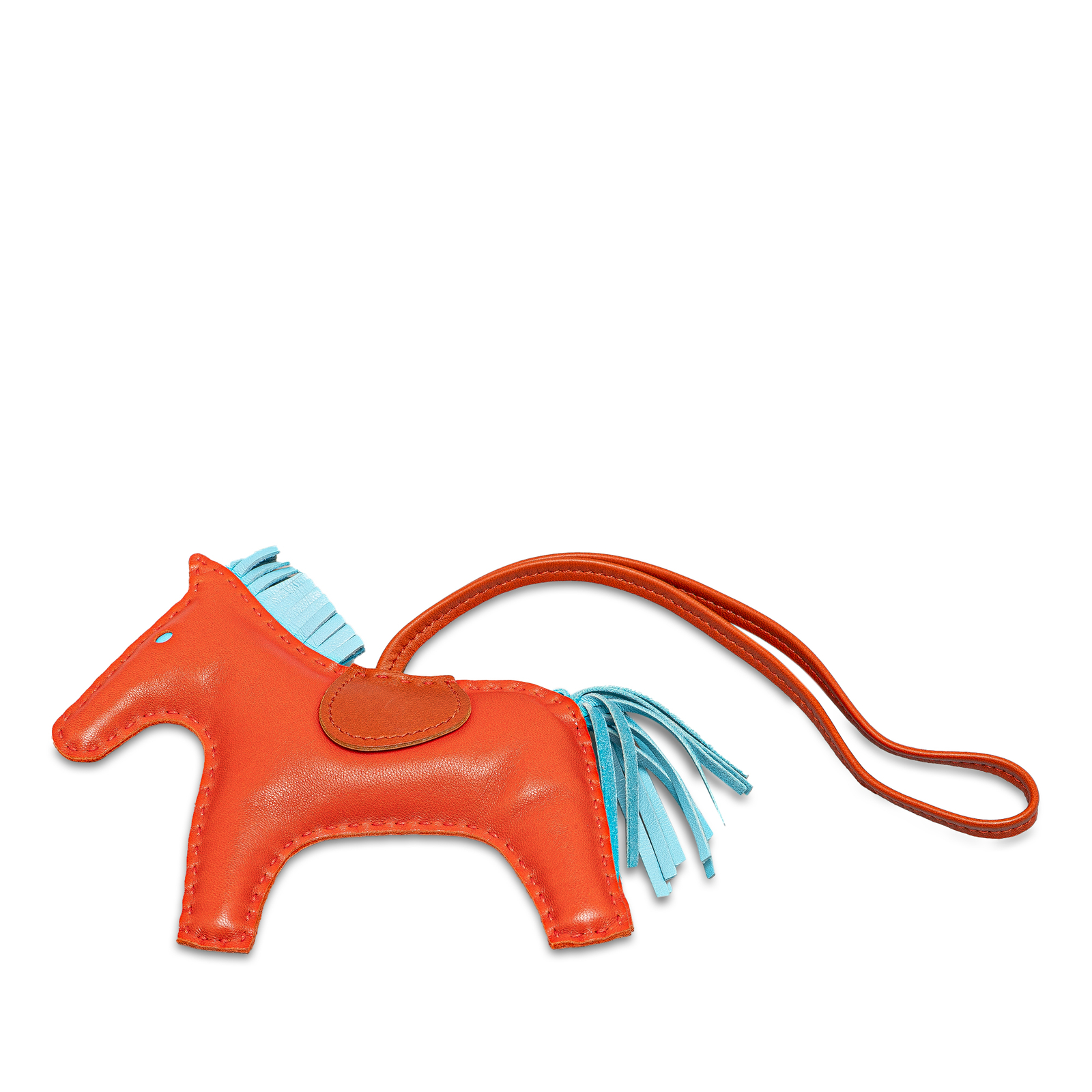 Breloque Hermès Grigri Rodeo Céleste Bleu Ciel GM - Neuf Authentique Avec étiquettes