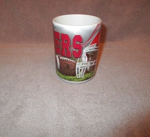 70s Vintage Oklahoma Sooners Football Mug Allover Print USA Made Stoneware - Picture 2 of 11