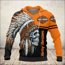 Hot Harley Davidson 3D Hoodie, Lightweight Hoodie Unisex Size Full Printed 3D
