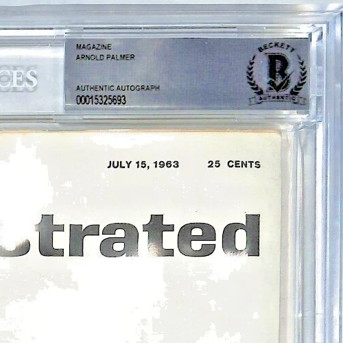 ARNOLD PALMER Signed Auto 1963 Sports Illustrated Golf Magazine BAS SLABBED - Image 2 of 3