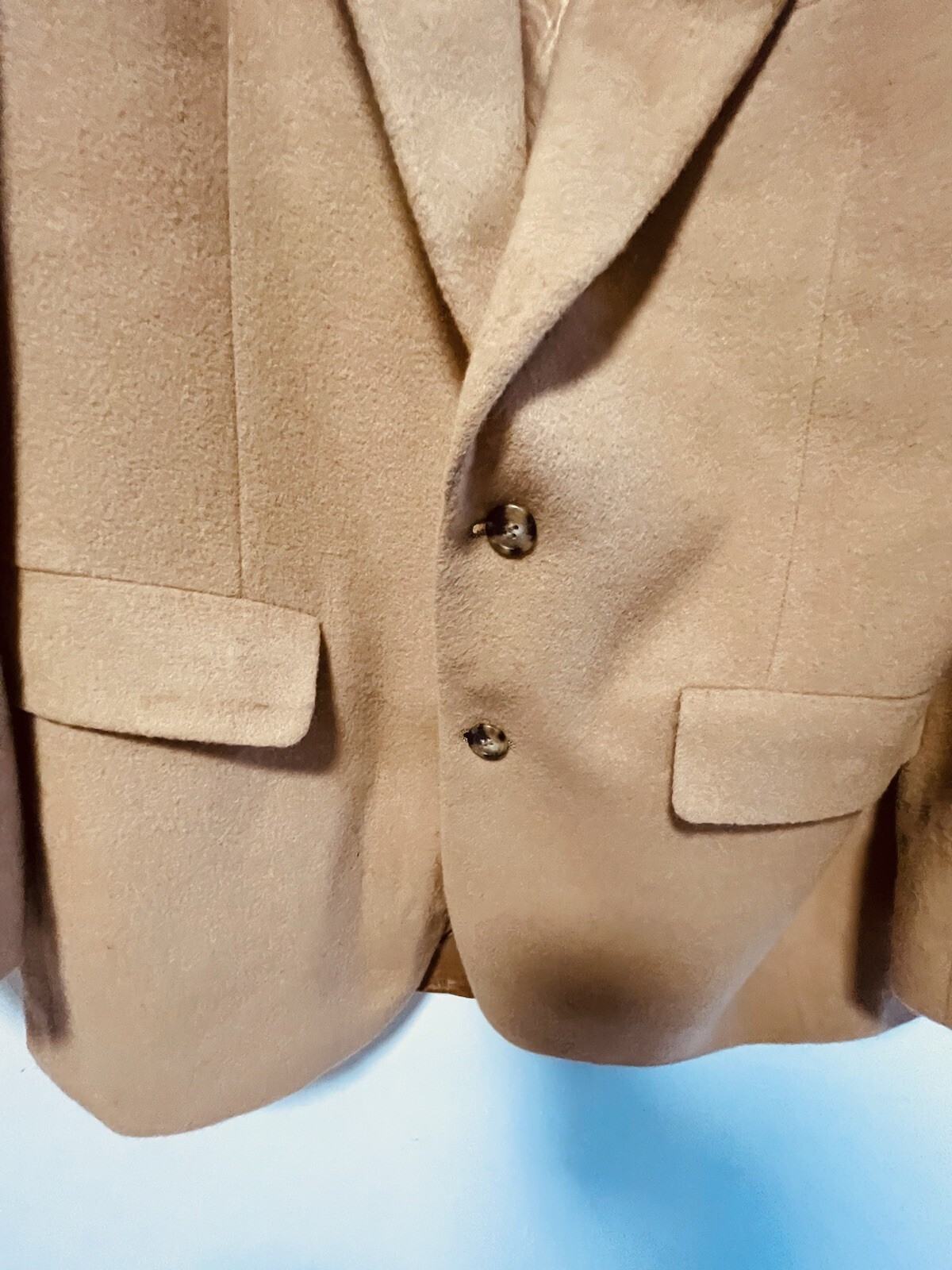 FILA Giacca sportiva blazer PETERBOROUGH ROW Bloomingdale's 100% capelli cammello abbronzatura 42R