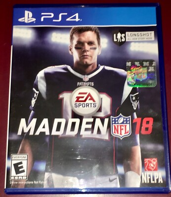 Madden NFL 18 2K18 2018 Sony PlayStation 4 PS PS4 BARELY USED FOOTBALL ...