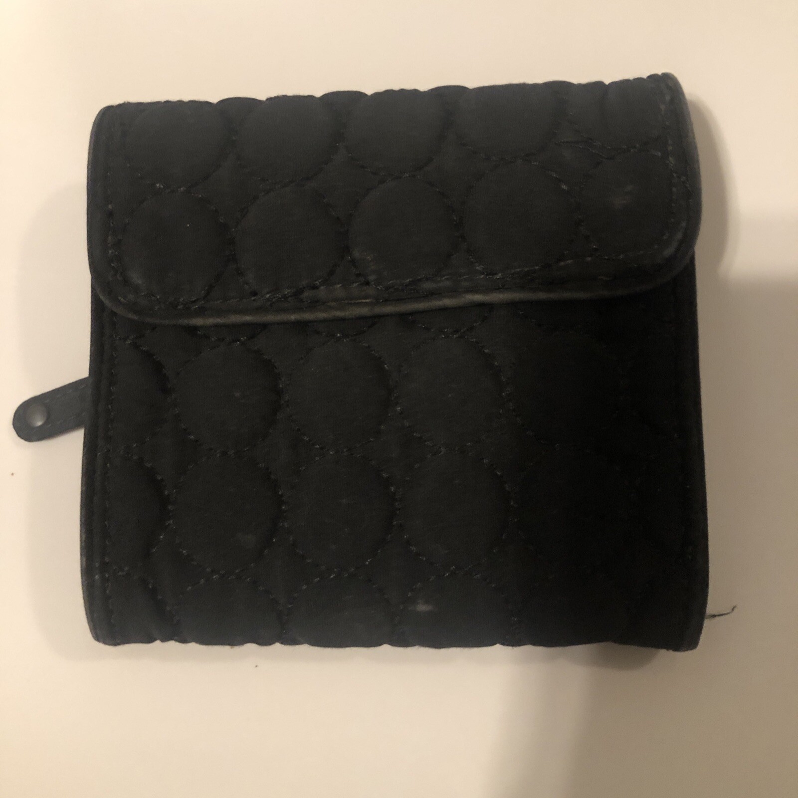 Vera Bradley black quilted wallet eBay