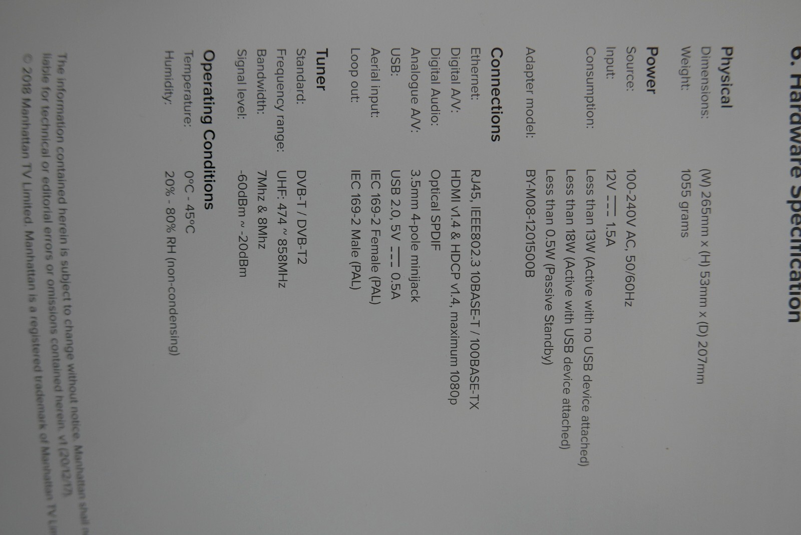 Manhattan T2R 500gb Freeview HD Recorder. eBay