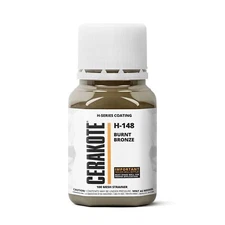 CERAKOTE® H-SERIES Oven Cure Coating with Part B H-148 Burnt Bronze (4oz)