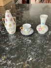 Vintage Decorative 2" Tea Cup, 2 Small Vases 5" and 3.5" in Height  — photo 1