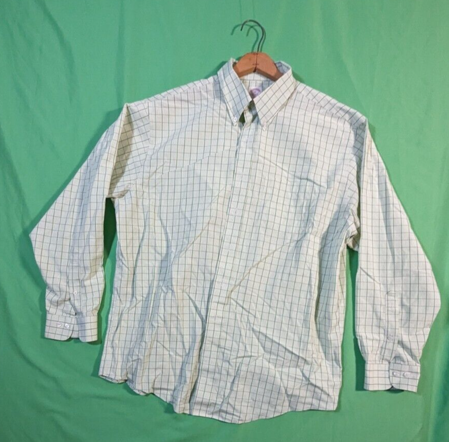 large check dress shirt Leeward Aluminum Glen Check Dress Shirt