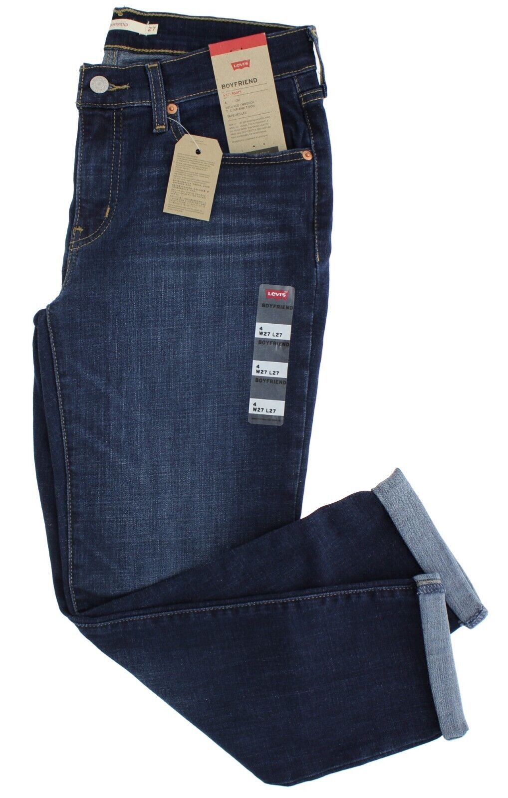 Levi's Women's Boyfriend Jeans Cobalt Layer 28 US 6 for sale 