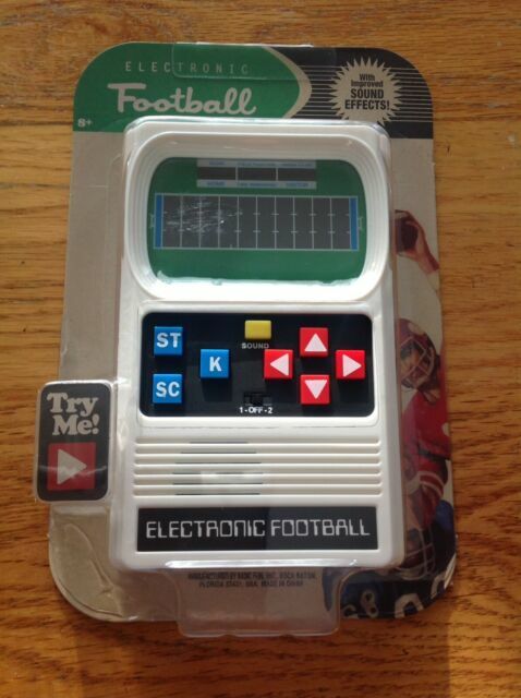 retro electronic football game