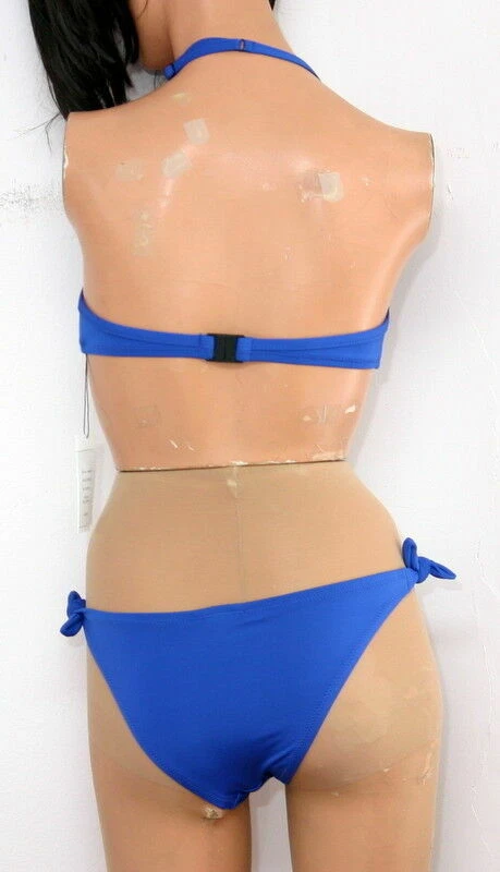 Conjunto de bikini Proenza Schouler lazo sólido color lapislázuli talla pequeña Foto 2 de 2