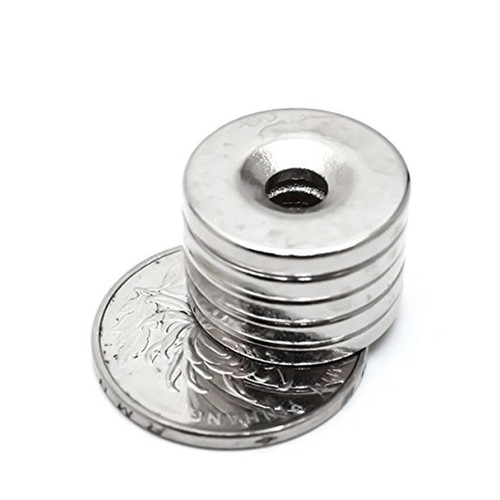 Dia:20/25mm Countersunk Ring Round Disc Strong Magnet Rare Earth Neodymium Hole - Picture 3 of 13