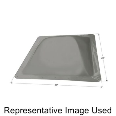 Icon 12840 RV Trailer Square Outer Skylight 28''W x 28''L Smoke NEW