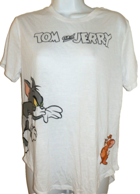 シャツ New Juniors Small 3-5 Monopoly T-Shirt Poly/Rayon White Short