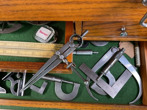 Vintage Werkzeug - Nr. 83 Starrett flaches Bein Yankee Teiler - Maschinist Maker Layout - Bild 18 von 20