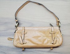 DKNY Tote Saffiano Leather Light Brown Handbag Zip Up Shoulder Satchel 