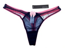 New Claudette Dessous Thong Bikini Panty Brief Lingerie Peacoat Strawberry Crush