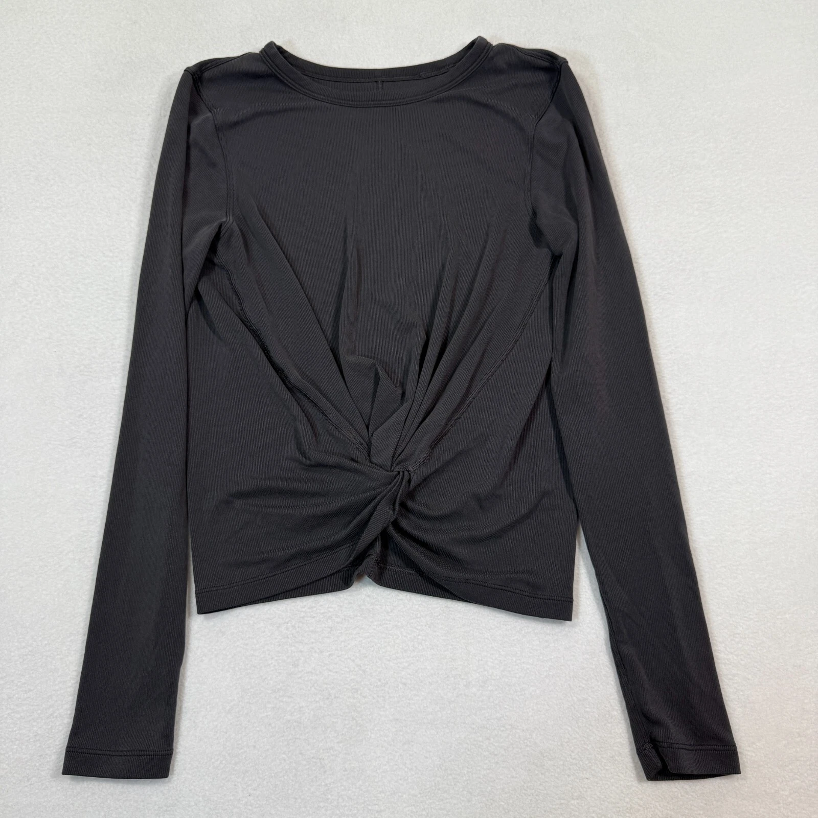 lululemon essence twist workout athleisure yoga activewear shirt