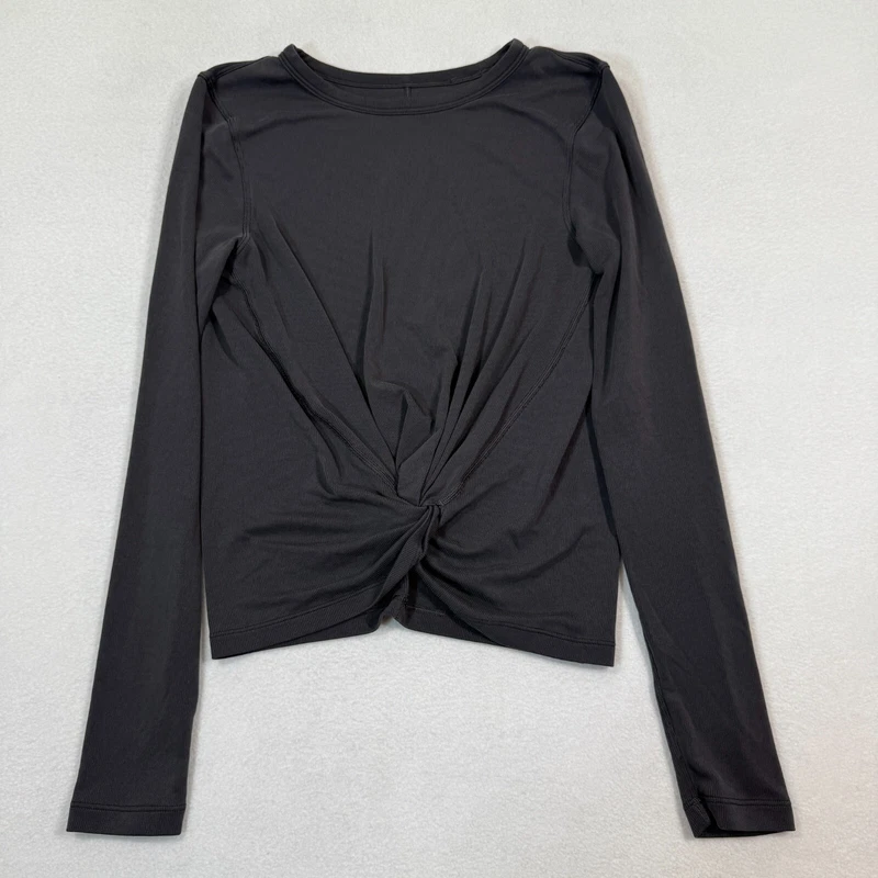 lululemon essence twist workout athleisure yoga activewear shirt