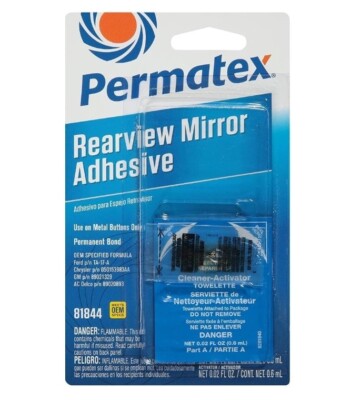 Rearview Mirror Permanent Bond Adhesive Glue For Metal Button Windshield Mount